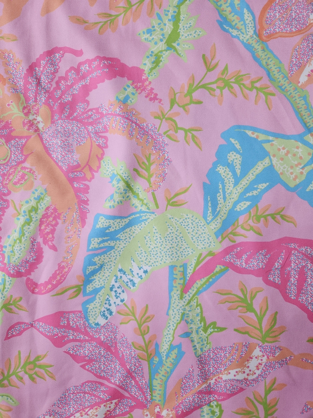 Gretchen Scott Designs Pink Tropical Palm Print Tank Dress - Picture 2 of 3